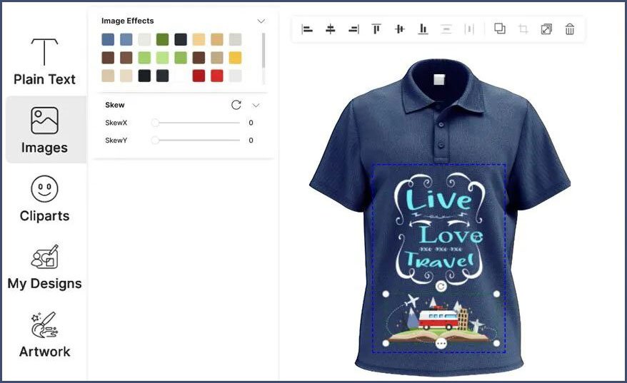 Ontwerp zelf T-shirts